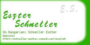 eszter schneller business card